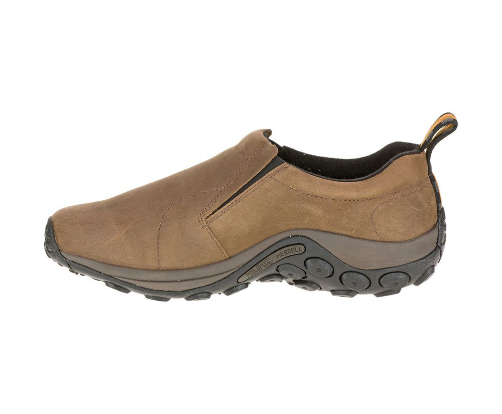 Zapatos De Seguridad Hombre - Merrell Jungle Moc Nubuck Wide Width - Marrones - ZBRG-80314